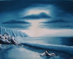 monochrome seascape