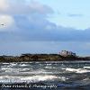 Stormy Ocean to Bamburgh 3   Limited Print of 5 Mount Size A4  16x12  20x16