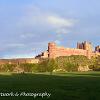 Sunlit Bamburgh  Limited Print of 5  Mount Size 20x12