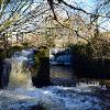 Shadows on the Salmon Leap.  Limited Print of 5 Mount Sizes  A4 16x12 20x16